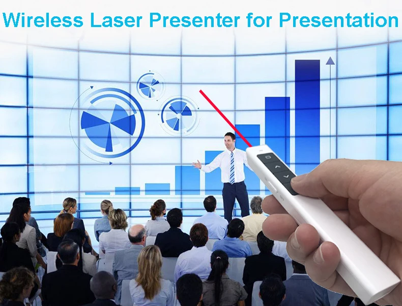 Wireless Presenter Remote Control Red Laser Pointer Presentation Red Laser Pointer Pen USB RF Remote PPT laser presenter Pen