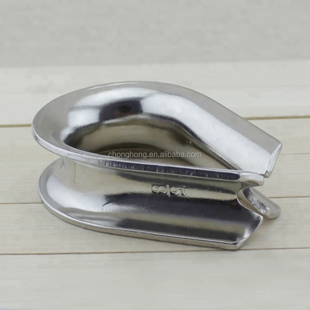 AISI304&316 Stainless Steel Wire Rope Thimble G414/G411/DIN6899A/DIN6899B Standard Cable Thimble Rigging Hardware Fittings