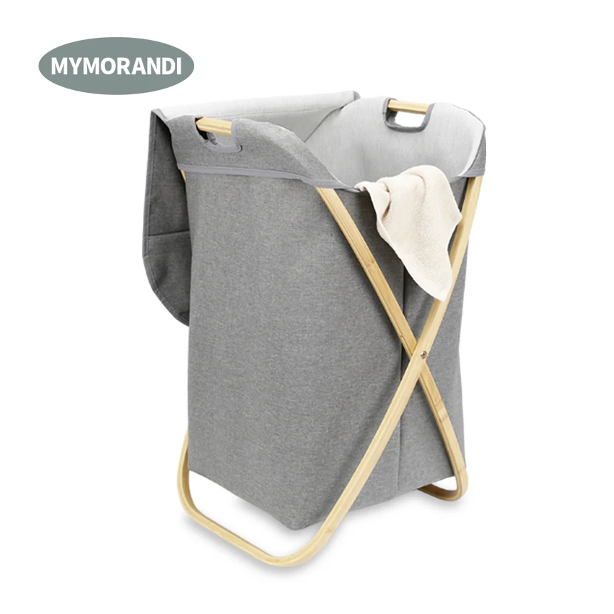 Складные бамбуковые корзины для белья, корзина для грязной одежды в форме х, для прачечной, складная корзина для ванной комнаты