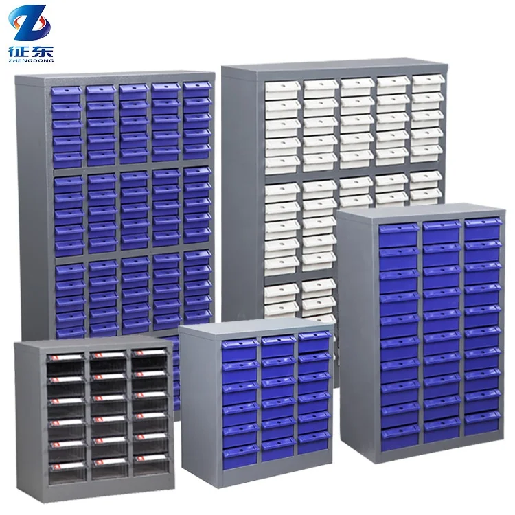 Металлические контейнеры-органайзеры промышленный модульный шкаф для деталей металлический ящик хранения стальной с выдвижными ящиками