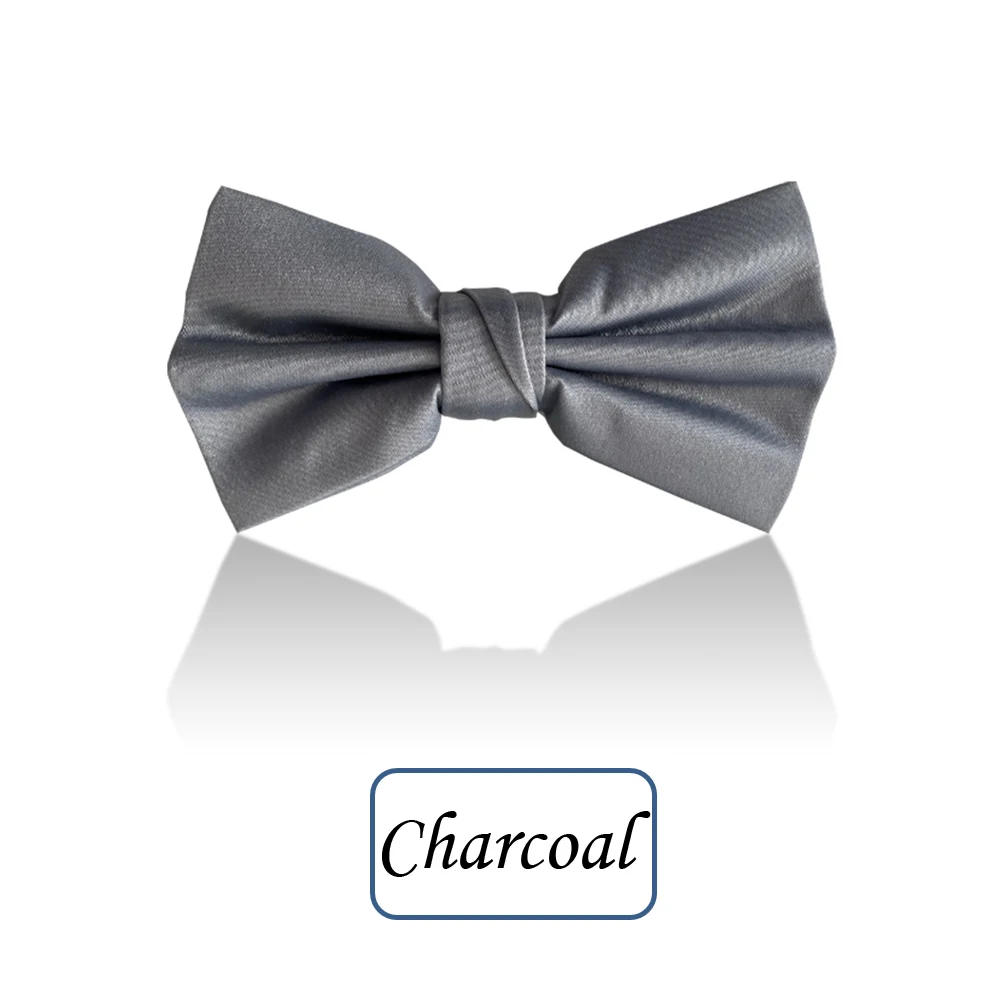 Custom Suit Matching Polyester solid color Business Or wedding Formal Bow Tie Fashion for Men
