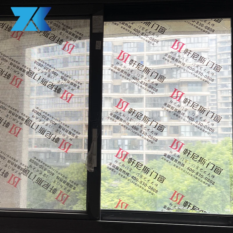 Promotion Stained Uv Glass Window Cling Temporary Transparent Protective Film