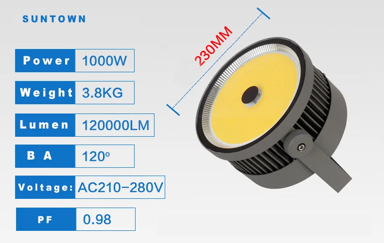 IP67 Waterproof Professional Lighting 800W 1000W 1200W LED Attracting Fish Lamp