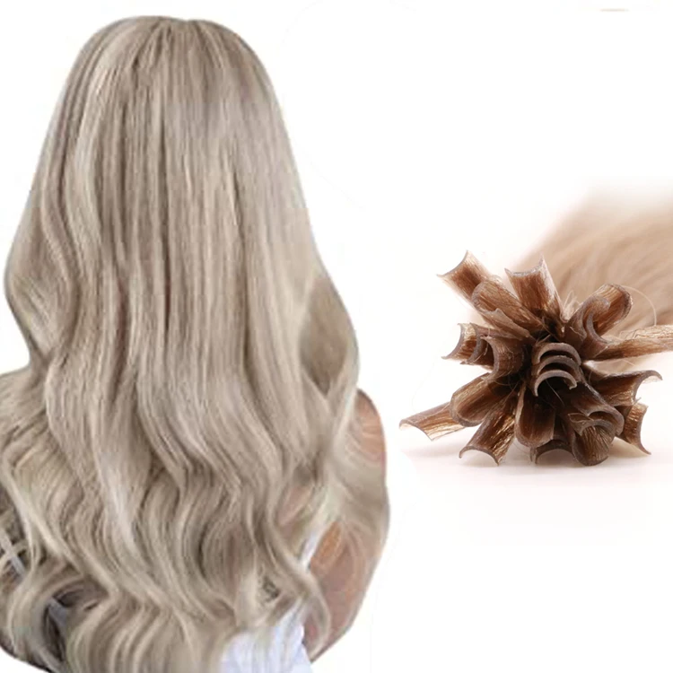 virgin human hair u tip hair extensions pre-bonded hair