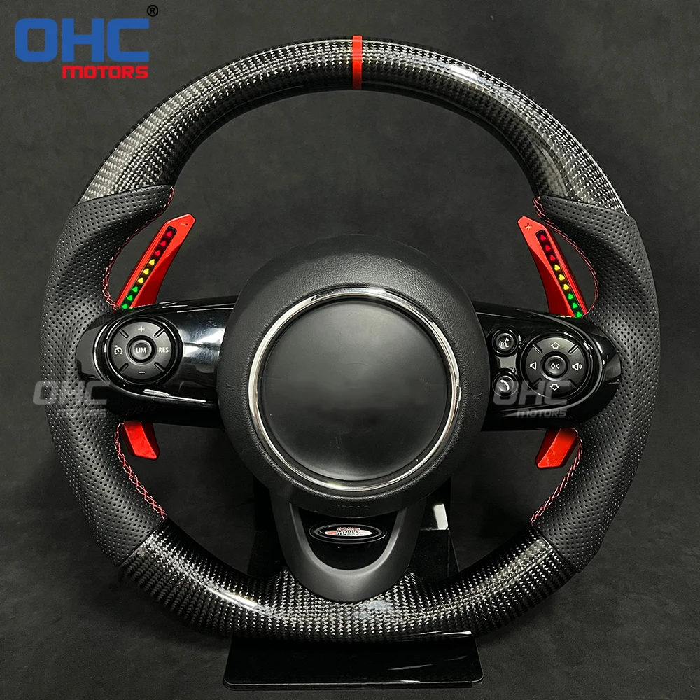 Car Steering Wheel Shift Paddle for BMW MINI Cooper F54 F55 F56 F57 F60 2015 to 2022 LED RPM Smart Paddle Shift Shifter Shifters