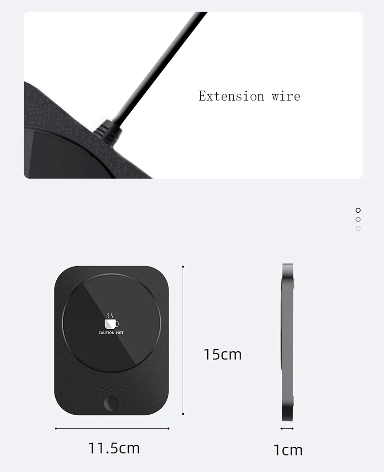 HYB OEM Xicaras De Cafe Custom USB Ceramic Electric Heater Mug