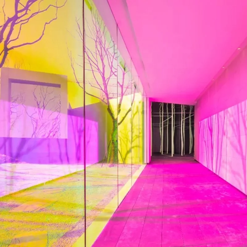 Good quality building window film anti-heat reflective privacy protection transparent Building building decorative film