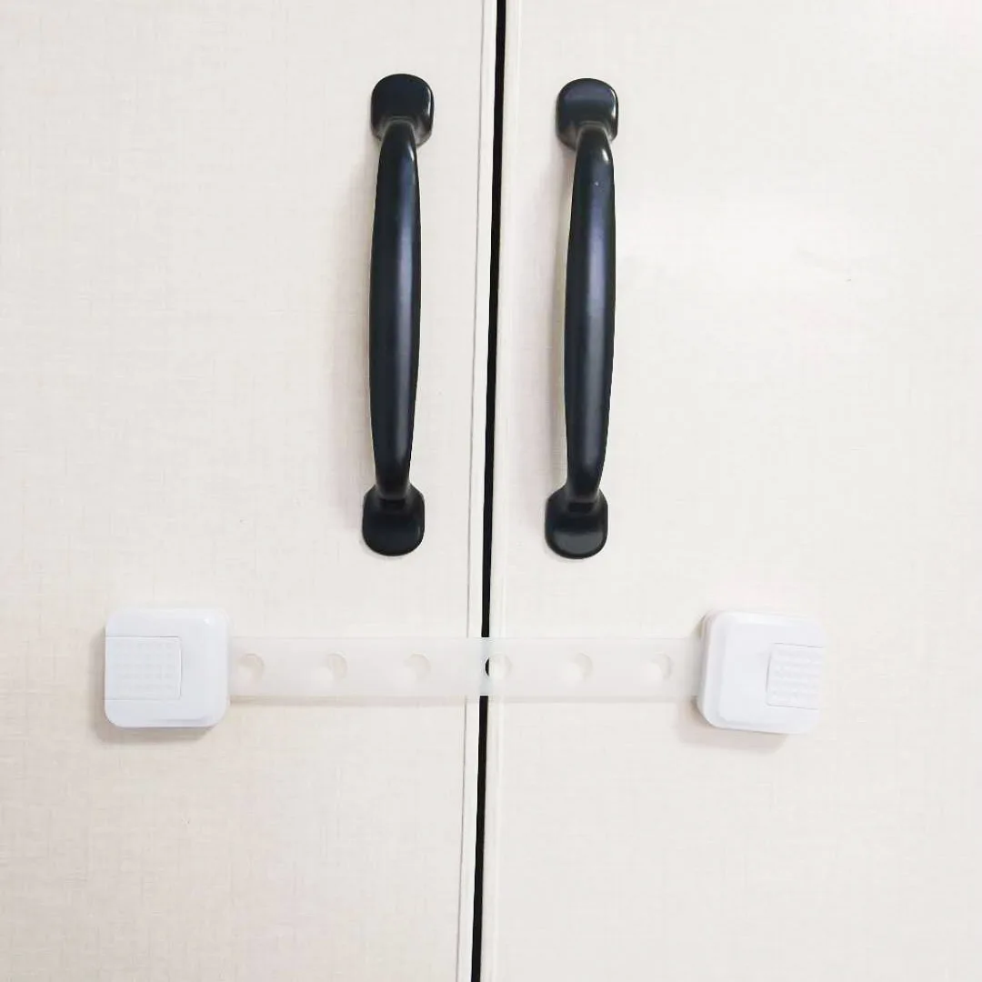 OEM logo soft strap multifunctional lock for baby and kids adjustable safety strip lock and child safety strap locks for sale