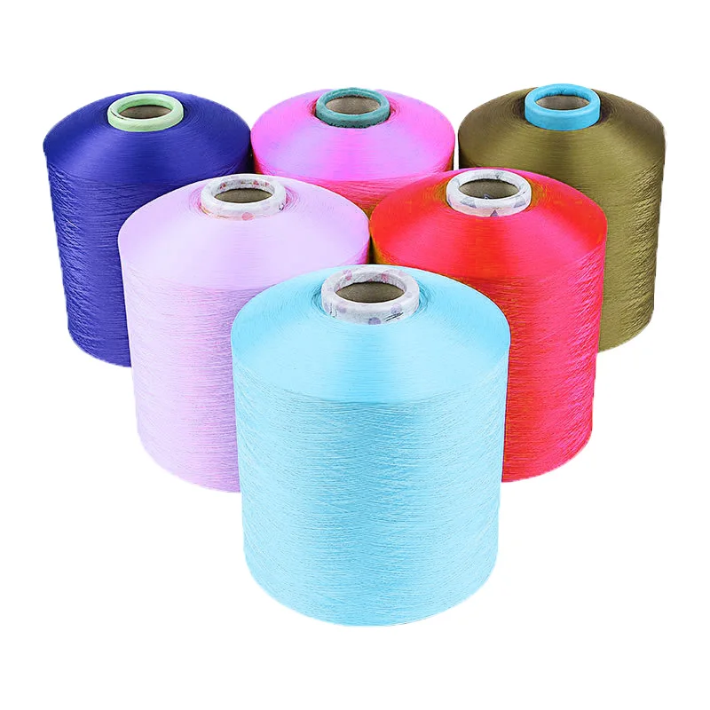 factory price  High Quality flame retardant DTY polyester yarn microfibre poly 150/144
