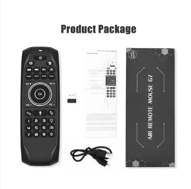 New Original Factory Direct G7BTS 2.4GHz BT Wireless Air Mouse IR Learning Voice Backlit Keyboard Smart Tv Remote Control