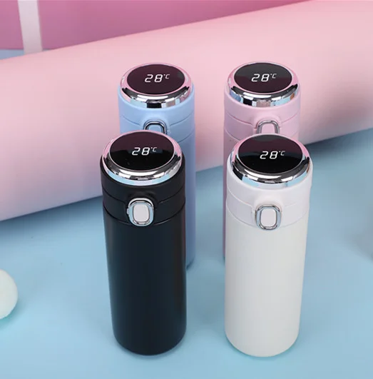 500ML Classic LED Temperature Display Smart Thermal Water Bottle Stainless Steel water bottles with custom logo