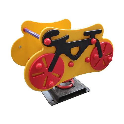 Funny Educational Toy Pp Material Orange Cartoon Custom Logo Plastic Toy Rocking Horse Spring Rider