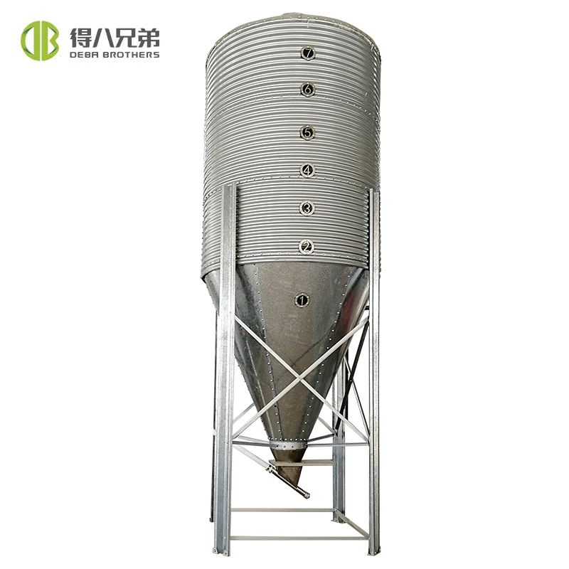 New Condition Hot Dip Galvanized Steel Silo Feed for Poultry Farming House for Piglet and Sow
