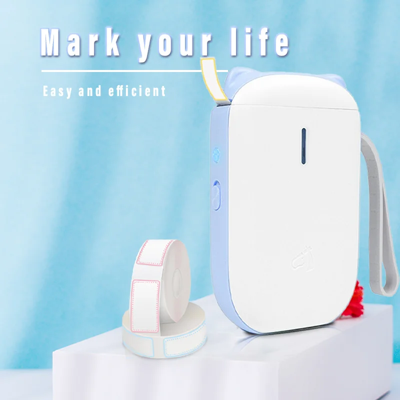 2021 NEW Barcode Portable mini Wireless Connected Smart Thermal Label Printer Hand Hold Label Printing