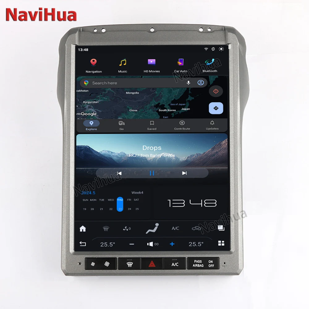 NaviHua Auto DVD Player Car Radio GPS Navigation System 1024*768 For Ford F250 F350 2013-2014 Android Car Stereo