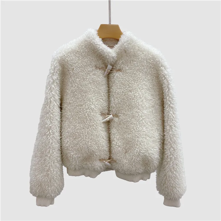 
Customized good quality fashion creative women winter coats lambskin 