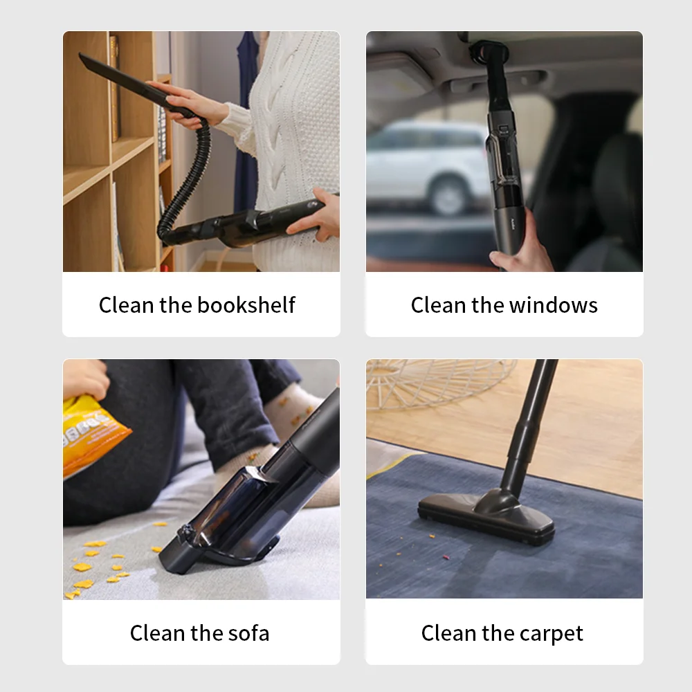 20000pa Rechargeable Strong Suction Portable Cordless Handheld Vacuum Cleaner for Car & Home Cleaning