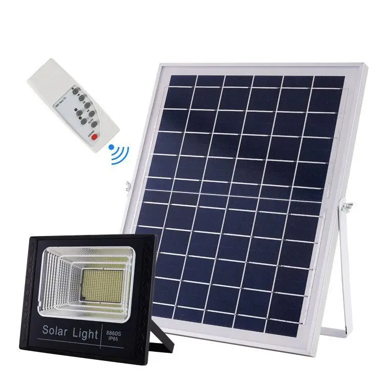 Wall Solar Power Led Flood Light With Intelligent System Remote Controller Dusk To Dawn 15w 40w 60w 100w 200w