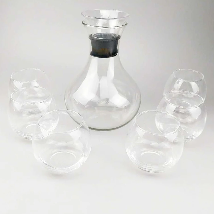 Business Gifts 5pcs glass water pitcher and cups set 1.5L clear Paka cold water kettle with Cups Carton Drinking Water Jug Set