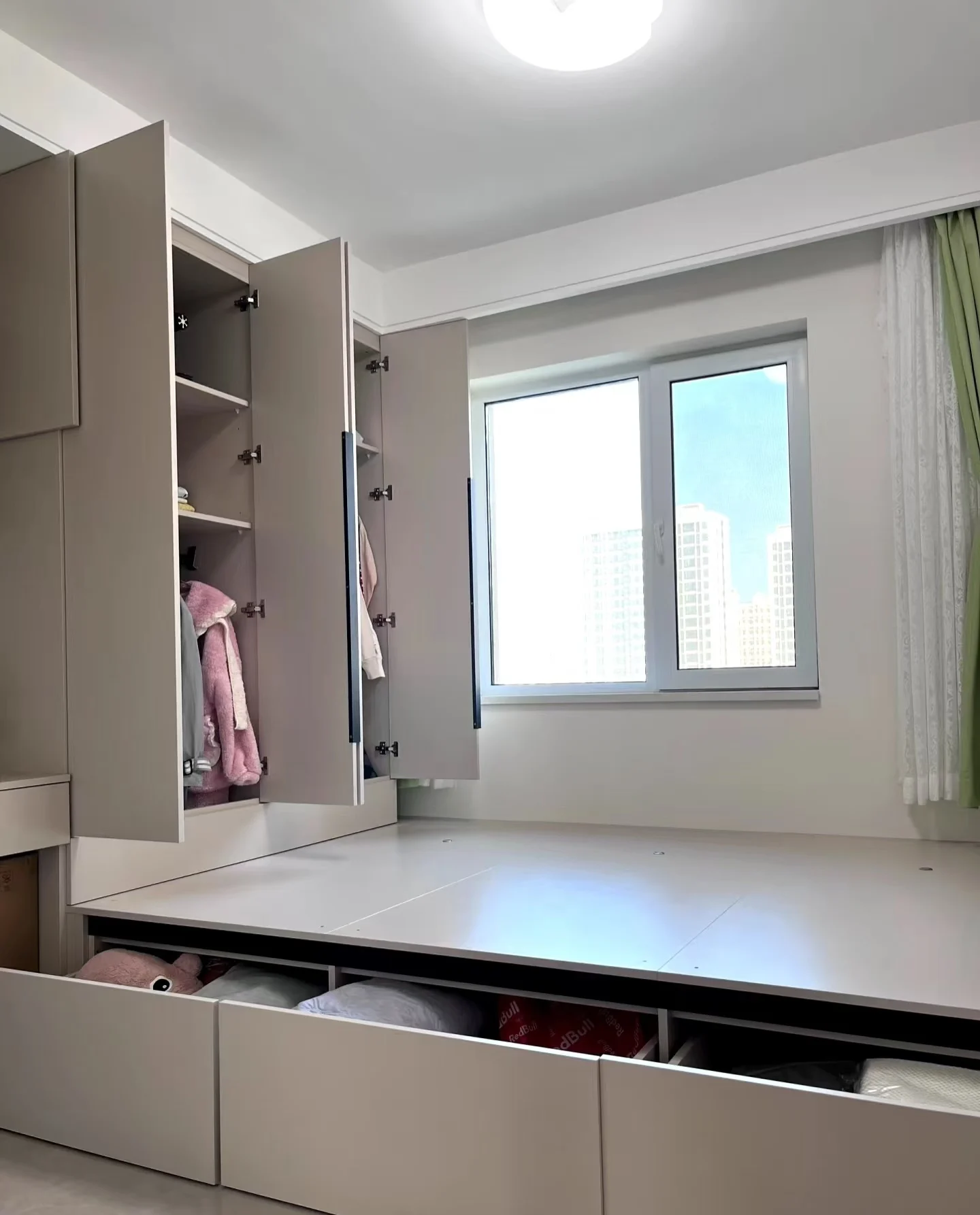 Specialize in International Trade Tatami Bed Wardrobe Desk Integrated Storage High Box Multi-Functional Home Furniture