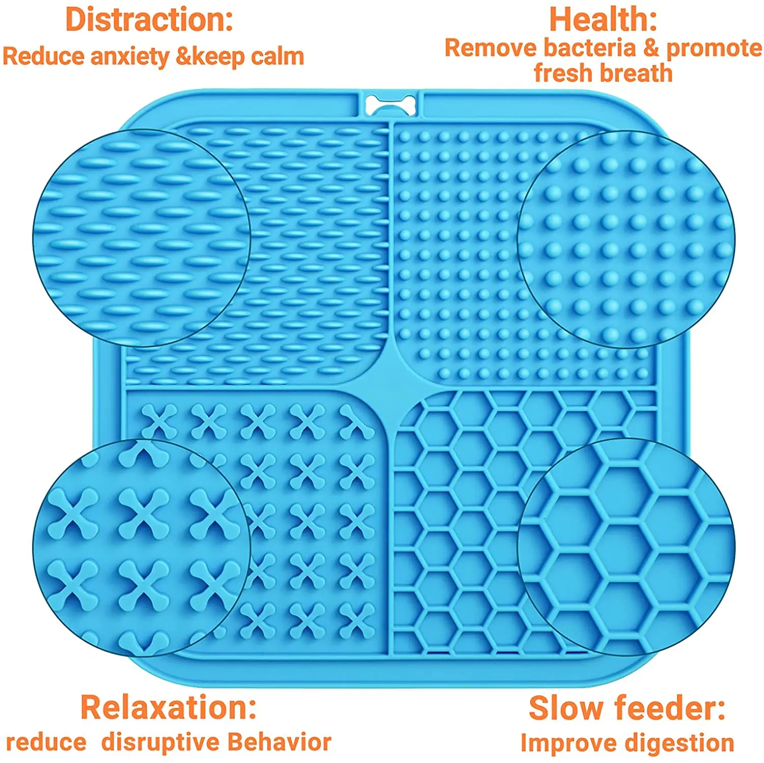 Wholesale Dog Slow Eating Silicone Lick Pad With Suction To Wall Safe Material Pet Feeding Bowl Mat Slow Eating Pet Treat Mat