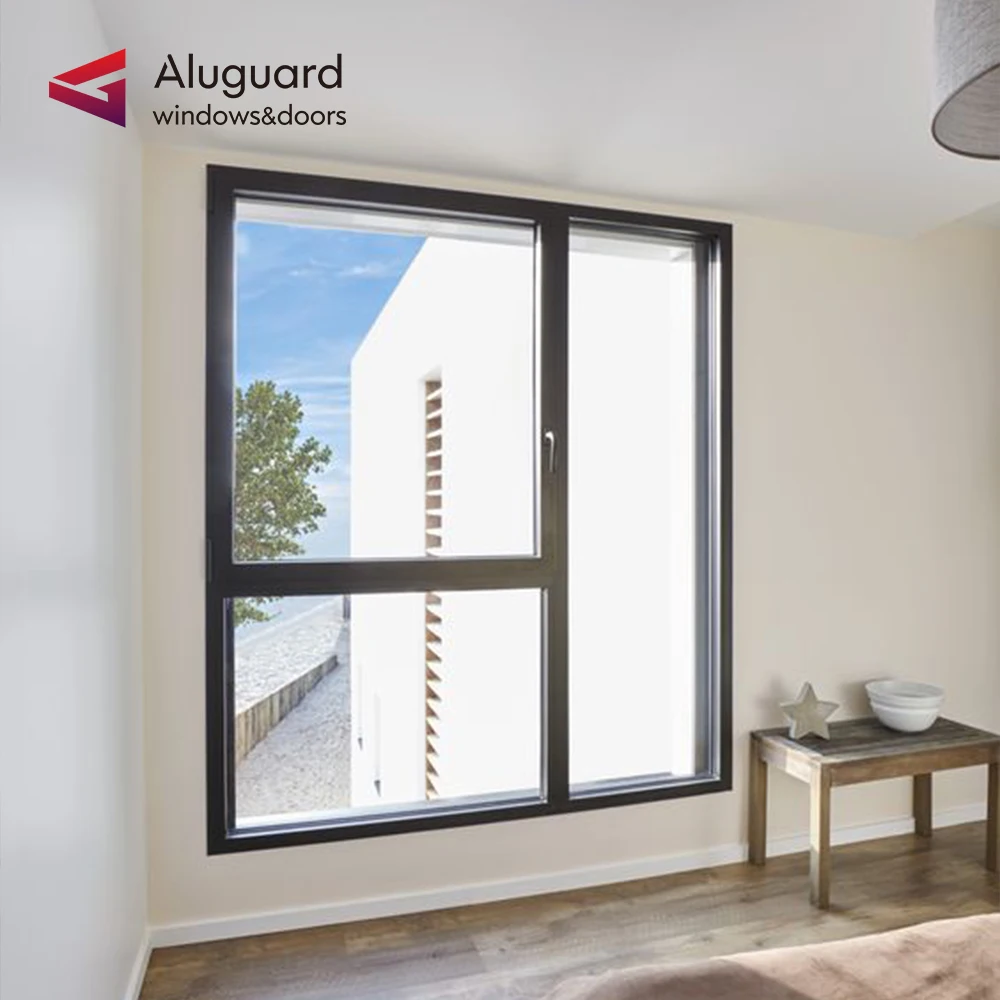 Full aluminum casement window windows Easy installation casement window with grille Hot sale casement window accessories