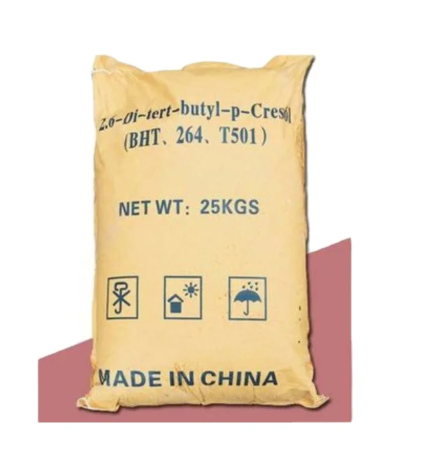High Quality industrial Grade Butylated hydroxytoluene antioxidant bht