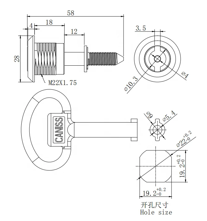 Safety manufacturer furniture tubular key cabinet  lock pick