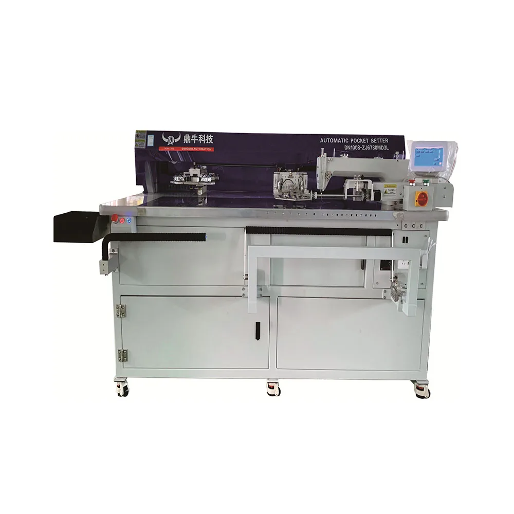 Automatic pocket setting machine industrial used high efficiency