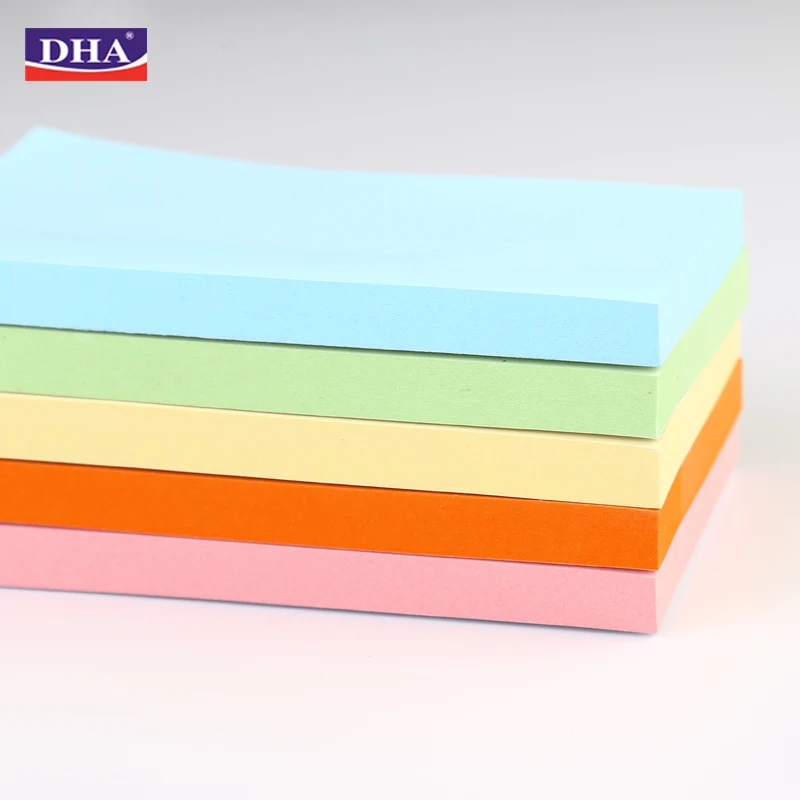 Removable Sticky Notes, 100 Sheets/Pad, 3*5 Plain Self Stick  Note Memo