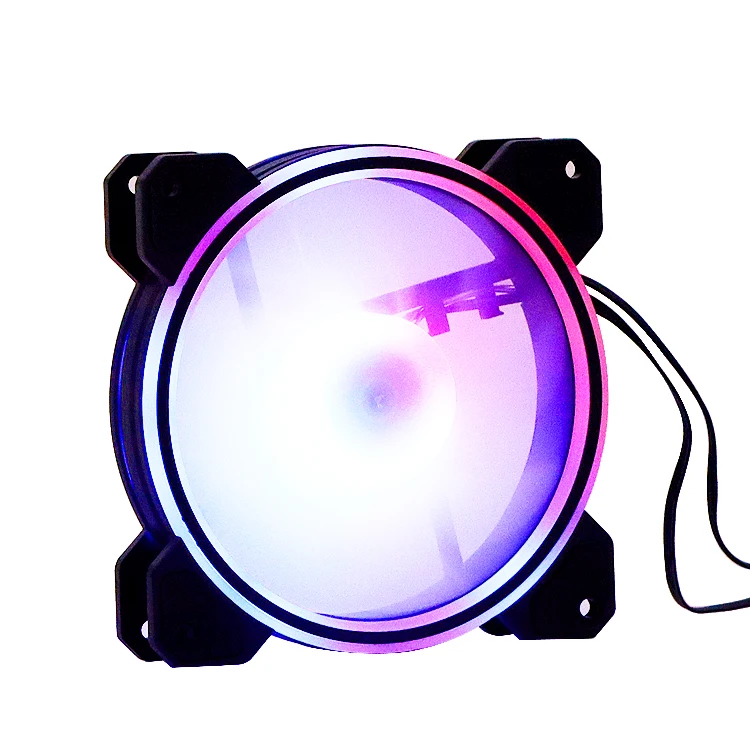 Factory Custom RGB FAN 120mm RF Remote Control PC Computer Cooling Fan RGB LED Case Quiet PC Fan