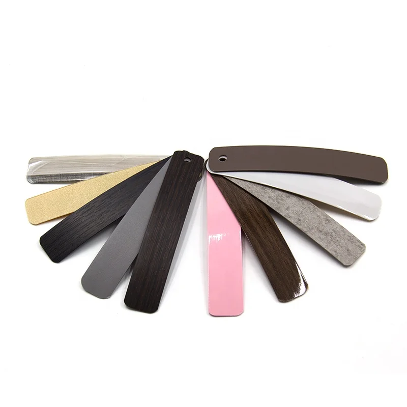 High gloss MDF PVC edge banding customized color plastic strips for furniture