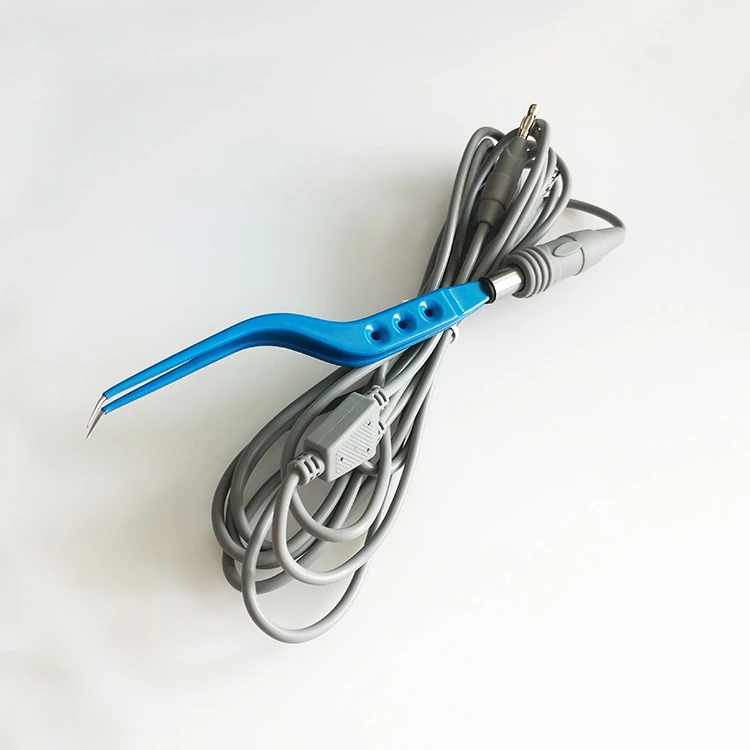 Wholesale Price Electrosurgical Medical Bayonet Bipolar Forceps Surgical Instruments Diathermy Bipolar Forceps