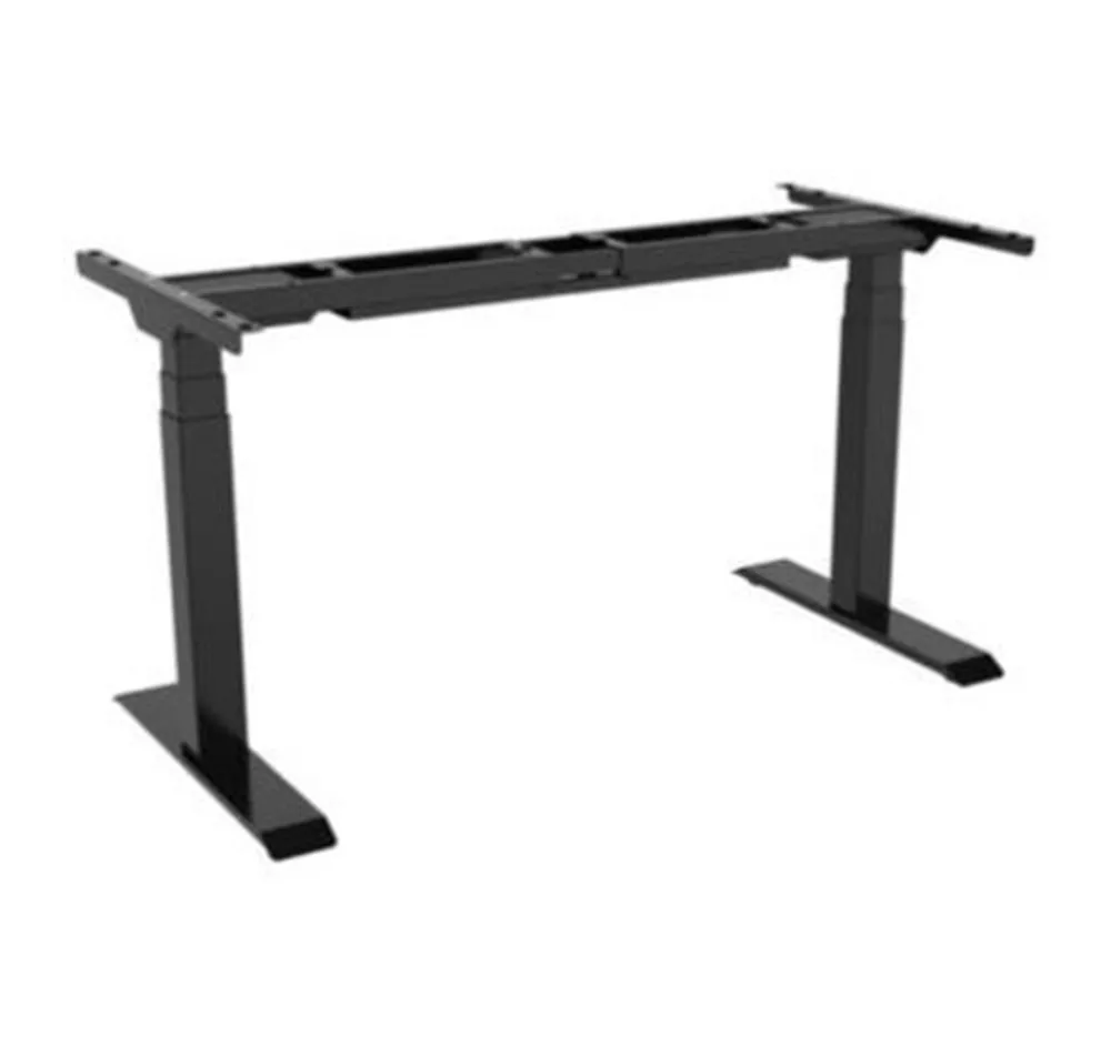 Electric Height Adjustable Table Frame Standing Desk Sit To Stand With Dual Motor 3 Stage Up Lift