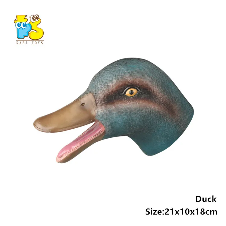 Cheap plastic animal model toys for kid pretned play simulation farm animal hand puppet toy