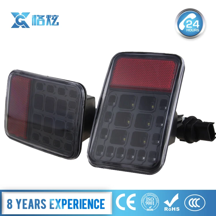 LED Rear Bumper Rear Rear Parking Brake Assembly for 07-15 for Jeep Wrangler JK