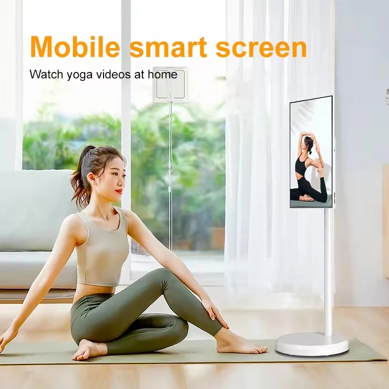 New Arrivals 21.5 Portable Android 13 6gb+128gb Jcpc Padgo Bestie Stand Follow By Me Smart Tv Smart Mobile Tv