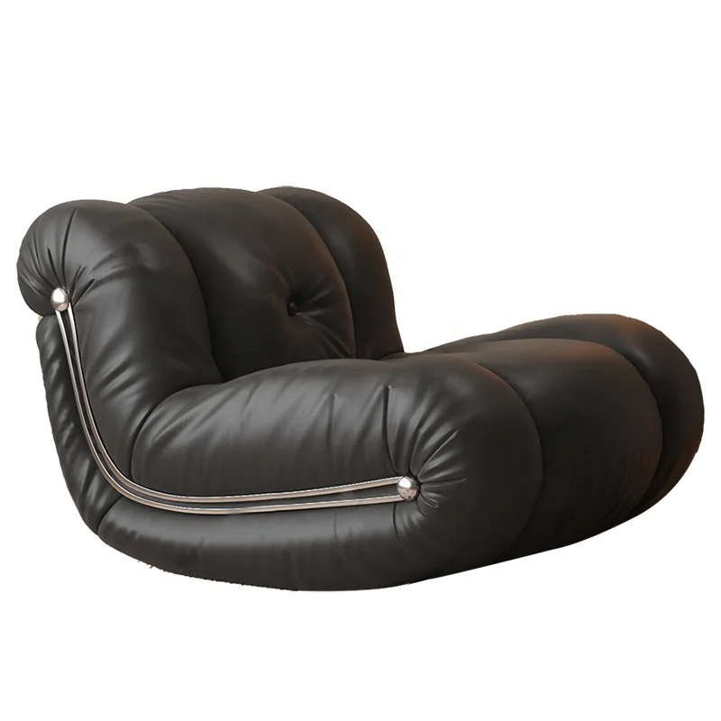 Home Furniture Rocking Chair Microfiber Fabric Recliner Leather Floor Couch Relax Chaise Longue Velvet Lazy Sofa