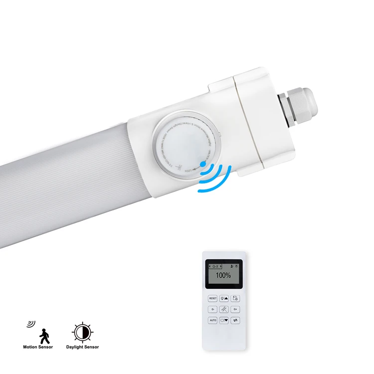 2ft 4ft 5ft Triproof Light Underground On/off Motion Sensor Led Vapor Proof Light Tri-proof Light For Parking Lot