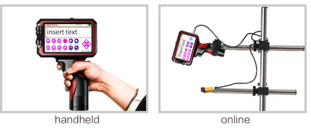 Inkjet printer Industrial High Speed Automatic Production Online Batch Cardboard Hand Held Printer