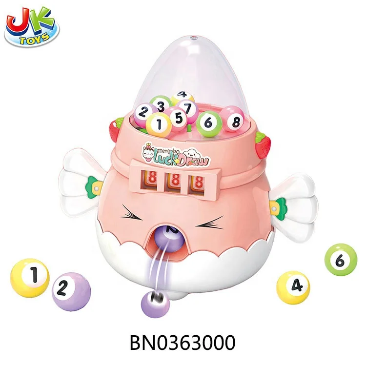 NEW arrivals kids lucky draw machine game raffle toys lottery ball machine for girl toy