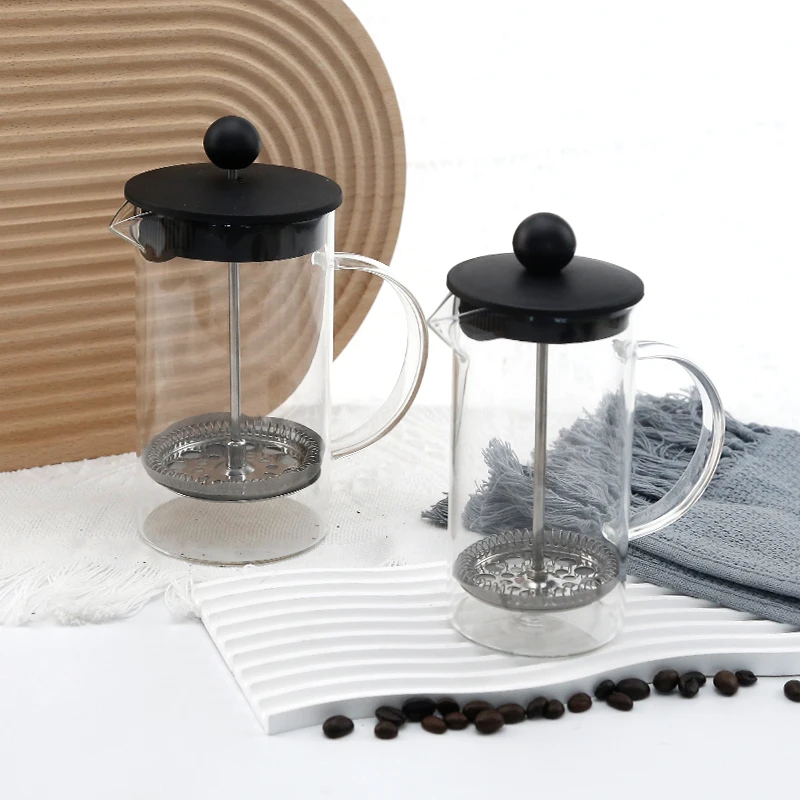 borosilicate wholesale coffee and tea 2 cup 3 cup french press manufacturing