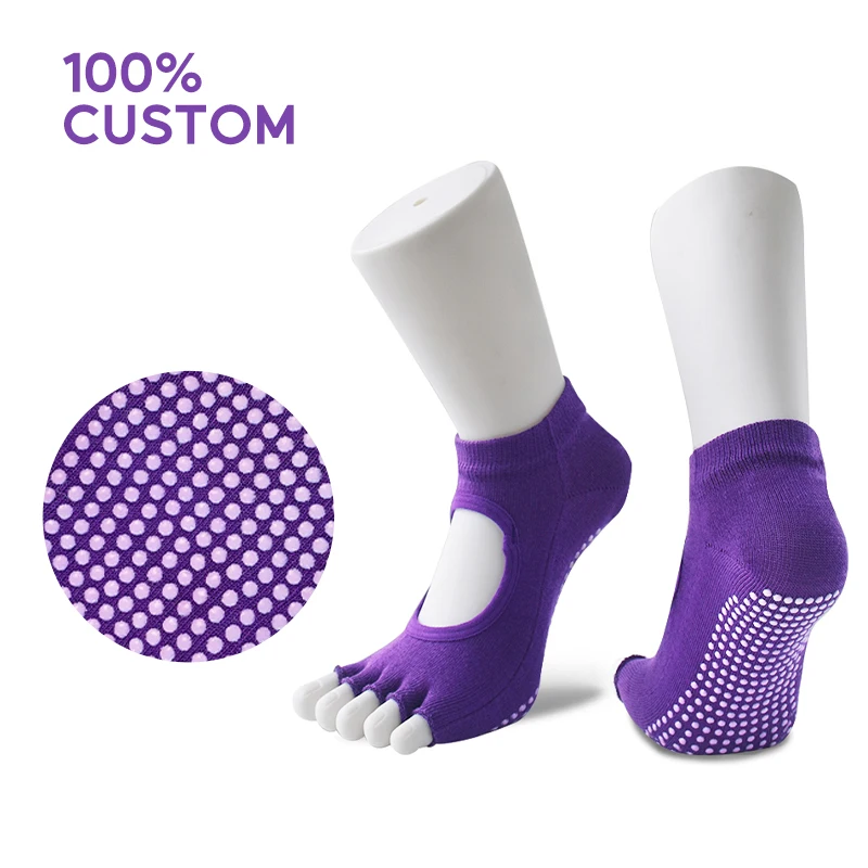 Wholesale Price No Minimum  Design Your Logo Custom Socks High Quality Pilates Yoga Socks