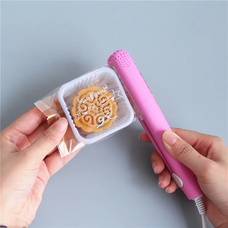 Handheld Mini Portable Heat Sealing Machine Food Vacuum Seal Packing Plastic Impulse Sealer Bag Clips
