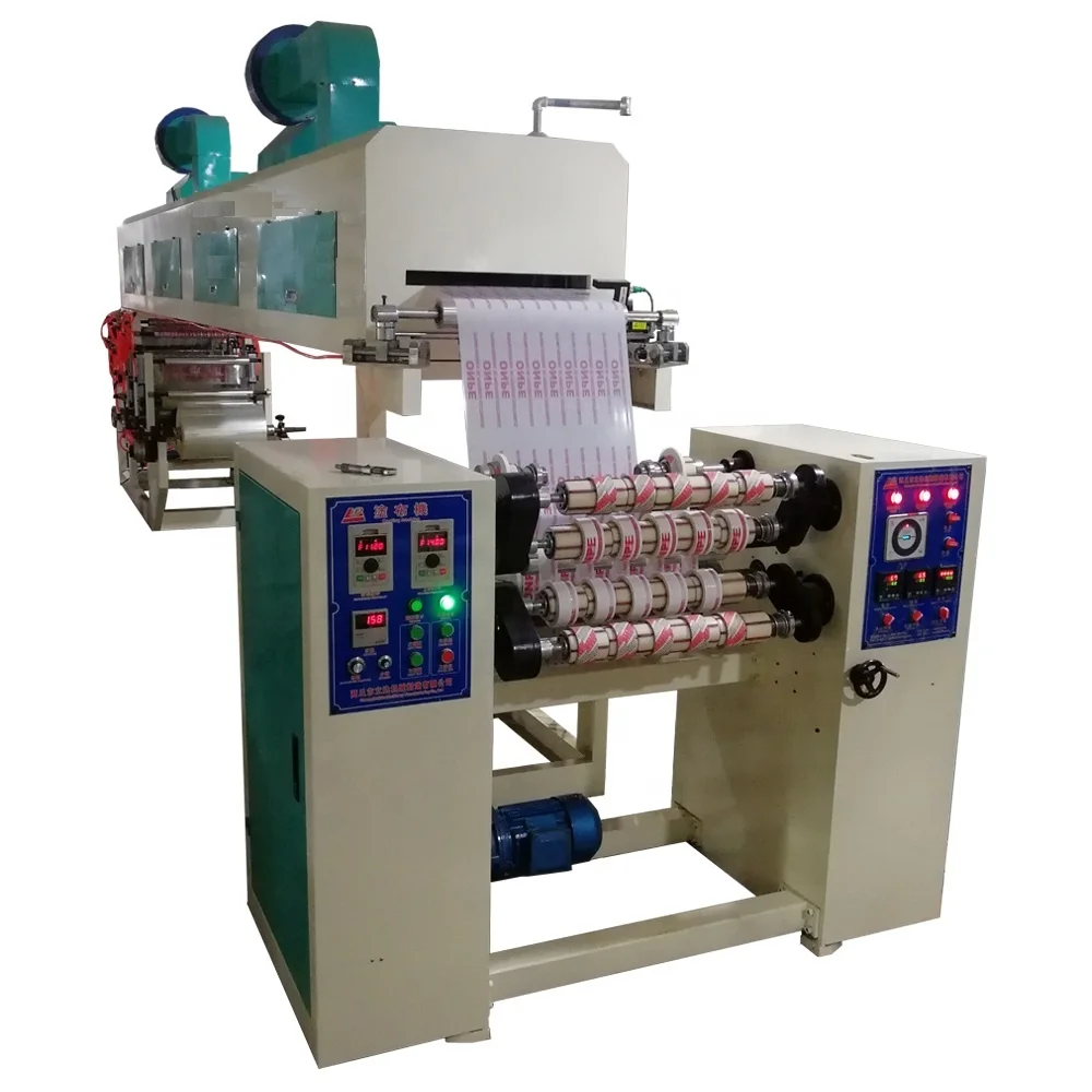 High productivity BOPP coating film gum adhesive tape printing making machine