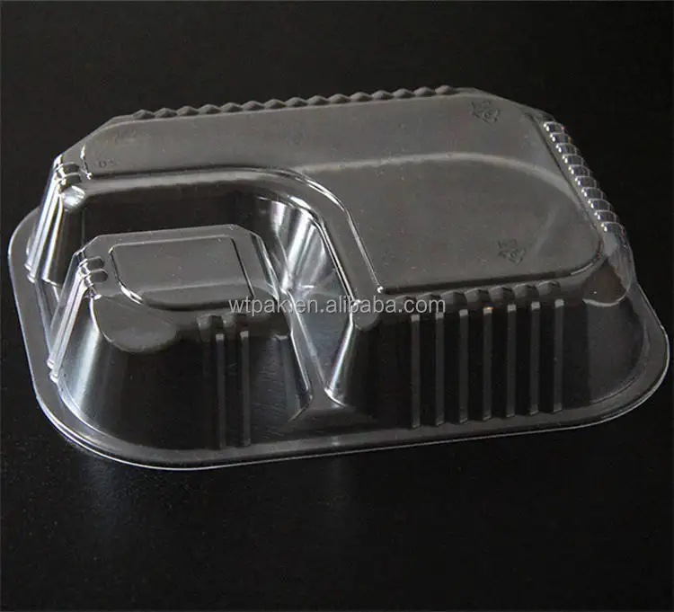 2 compartment 6x8inch Disposable Plastic  Nacho Tray for Dips, Snacks, Fair Foods