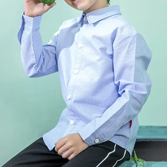  Wholesale Baby Children Toddlers Unisex Organic Cotton Plaid Blank Kids Clothes Infant Embroidery Long Sleeve