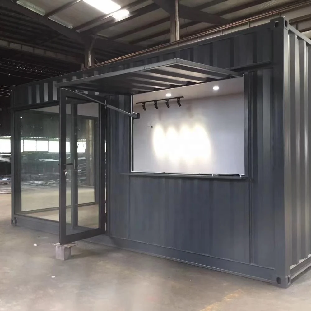 Custom 20ft 40ft coffee container diy detachable modified house modern container coffee shop buffet bar