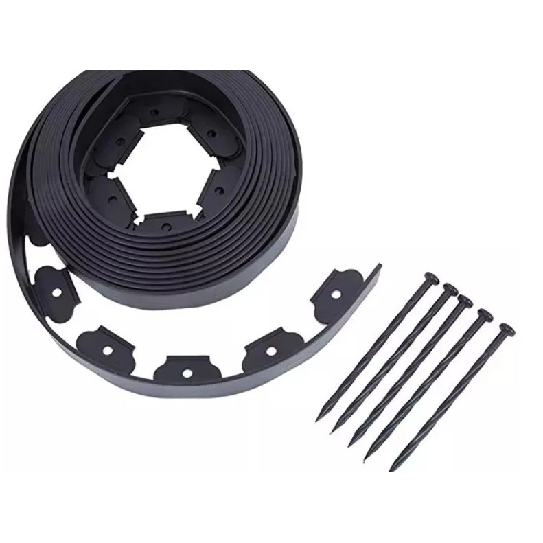 L-shaped right-angle grass stone isolation belt garden soil separator lawn separator with ground jack