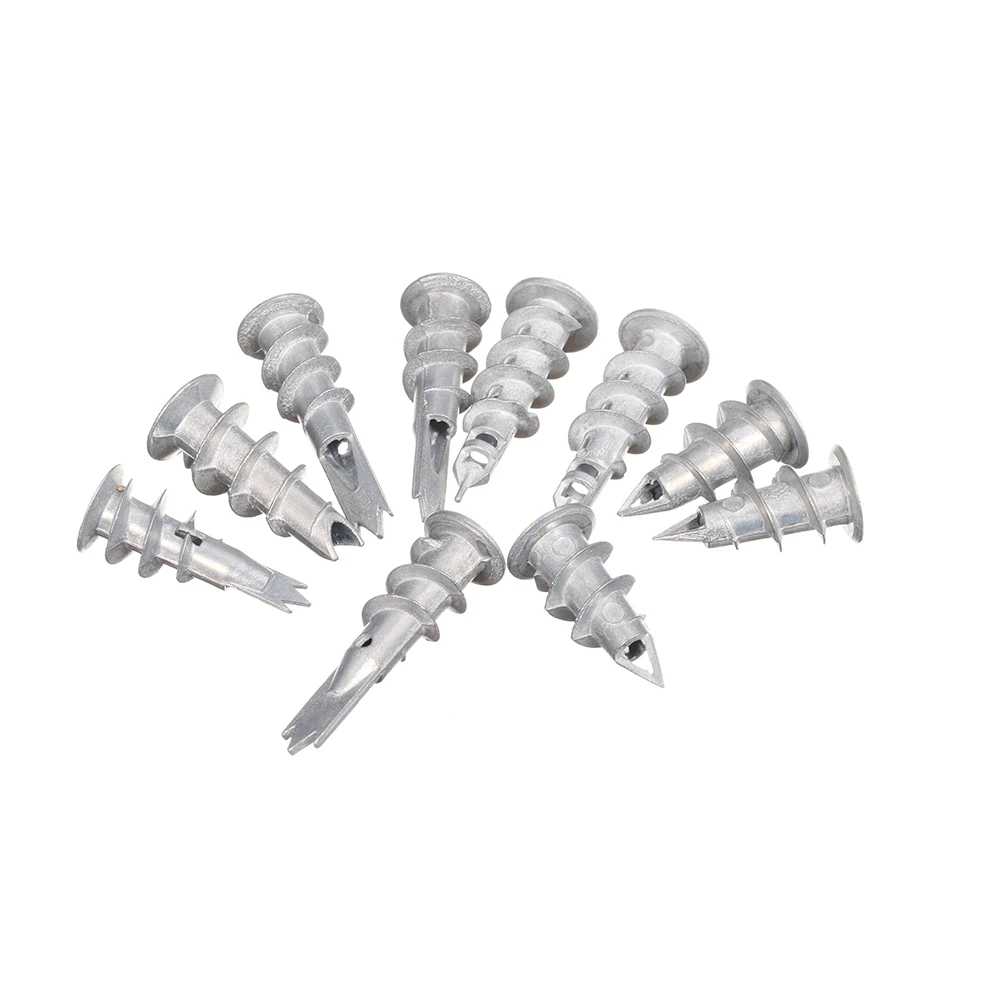 JIS IFI Standard Zinc Flake Coated Zinc Plated Silver Plated Diameter 14mm Zinc Alloy Drywall Anchor Zamak Turbo Anchor